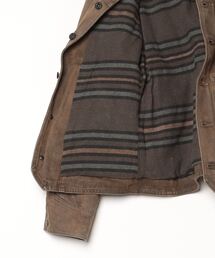 RRL（ダブル アール エル）の「フリースカラー ブラウン デニム