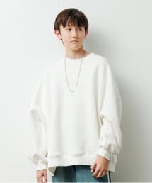 【大人向けサイズあり】【あったか】裏起毛・ネックレス付きトレーナー