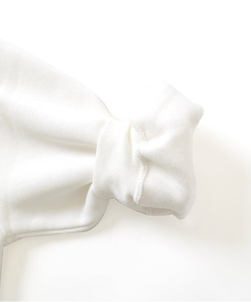 GLAZOS(グラソス)の「【大人向けサイズあり】【あったか】裏起毛・ネックレス付きトレーナー(スウェット・キッズ・ブラック/ホワイト・S/M/L/LL)」の4枚目の写真