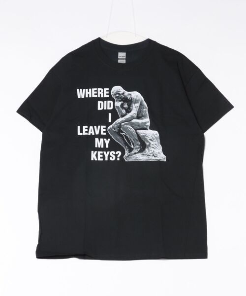 ARCHIVER(アーカイバ)の「2271BK THINKER KEYS(Tシャツ/カットソー・メンズ・ブラック・LARGE)」の1枚目の写真