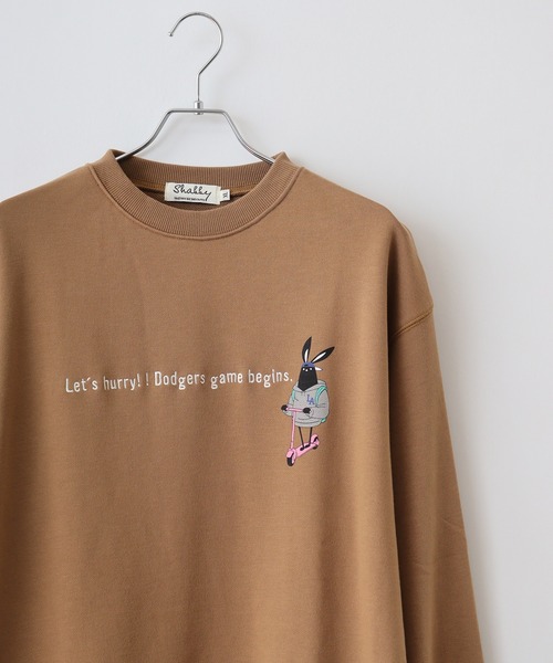 FUNALIVE（ファンアライブ）の「SHABBY シャビ 裏毛クルーネックスウェット unisex（スウェット・メンズ・ブラウン/グリーン/ホワイト系その他/ブラック/グレー系その他/ブラウン系その他/グレー/ホワイト系その他2/アイボリー・L/S/XL/M）」の8枚目の写真