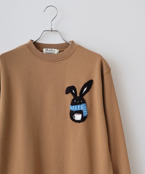 FUNALIVE（ファンアライブ）の「SHABBY シャビ 裏毛クルーネックスウェット unisex（スウェット・メンズ・ブラウン/グリーン/ホワイト系その他/ブラック/グレー系その他/ブラウン系その他/グレー/ホワイト系その他2/アイボリー・L/S/XL/M）」の7枚目の写真