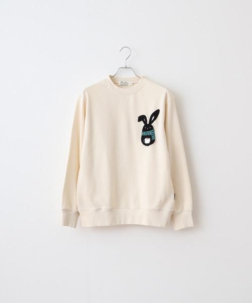 FUNALIVE（ファンアライブ）の「SHABBY シャビ 裏毛クルーネックスウェット unisex（スウェット・メンズ・ブラウン/グリーン/ホワイト系その他/ブラック/グレー系その他/ブラウン系その他/グレー/ホワイト系その他2/アイボリー・L/S/XL/M）」の10枚目の写真