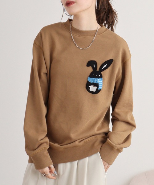FUNALIVE（ファンアライブ）の「SHABBY シャビ 裏毛クルーネックスウェット unisex（スウェット・メンズ・ブラウン/グリーン/ホワイト系その他/ブラック/グレー系その他/ブラウン系その他/グレー/ホワイト系その他2/アイボリー・L/S/XL/M）」の16枚目の写真