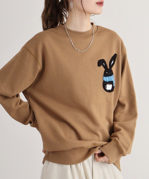 FUNALIVE（ファンアライブ）の「SHABBY シャビ 裏毛クルーネックスウェット unisex（スウェット・メンズ・ブラウン/グリーン/ホワイト系その他/ブラック/グレー系その他/ブラウン系その他/グレー/ホワイト系その他2/アイボリー・L/S/XL/M）」の18枚目の写真