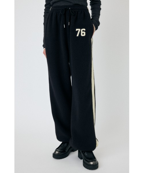 MOUSSY(マウジー)の「PERSON'S BOA NUMBER パンツ(その他パンツ・レディース・オフホワイト/ブラック/バーガンディー・1/2)」の2枚目の写真