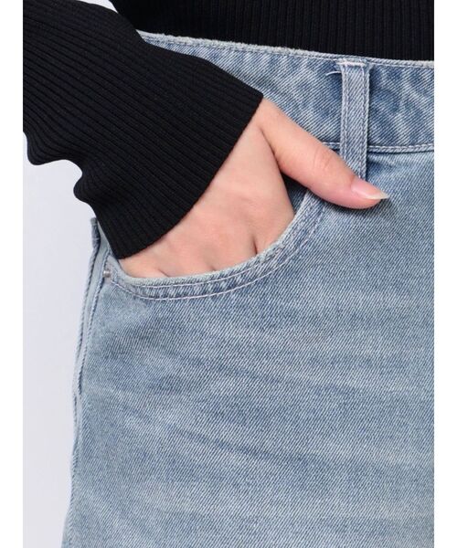 EVRIS(エヴリス)の「BASICデニムハイウエストショートパンツ(デニムパンツ・レディース・ブルー/ブラック・SMALL/MEDIUM)」の10枚目の写真