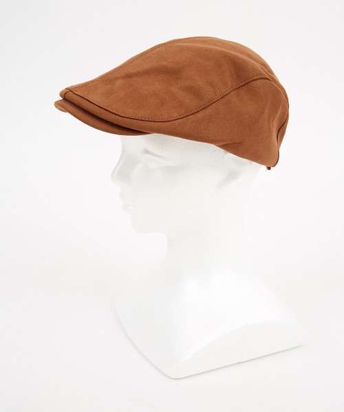 an meets zakka(アンミツザッカ)の「an meets zakka スウェードタッチハンチング(ハンチング/ベレー帽・レディース・ブラック/キャメル・ONESIZE)」の10枚目の写真