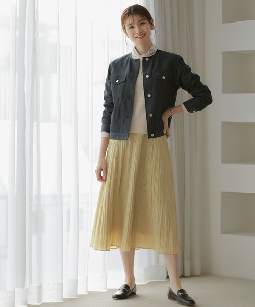 J.PRESS（ジェイプレス）の「azulejoスクエアプリント スカーフ（バンダナ/スカーフ・レディース・ネイビー系5/ベージュ系5・F）」の14枚目の写真