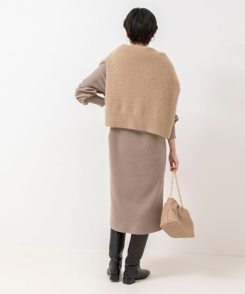 《手洗い可能》ラメ総針Vネックコクーンワンピース（ワンピース）｜NOLLEY'S Sophi（ノーリーズソフィ）