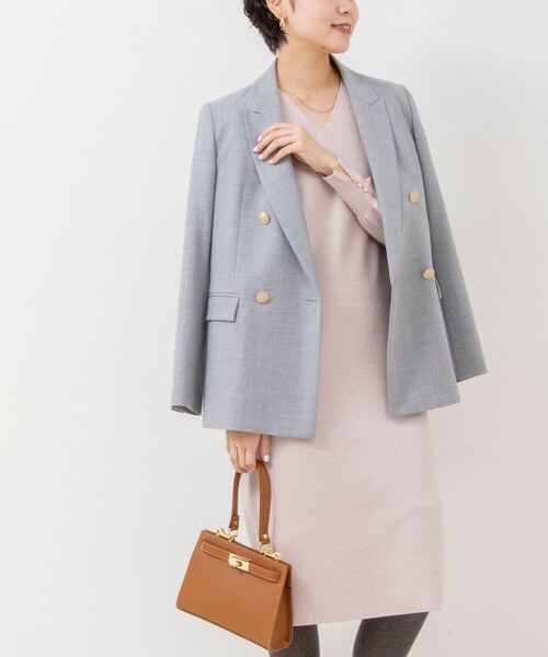 《手洗い可能》ラメ総針Vネックコクーンワンピース（ワンピース）｜NOLLEY'S Sophi（ノーリーズソフィ）