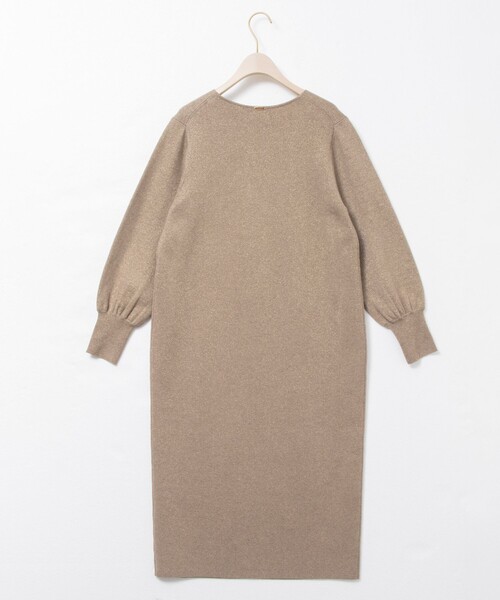 《手洗い可能》ラメ総針Vネックコクーンワンピース（ワンピース）｜NOLLEY'S Sophi（ノーリーズソフィ）