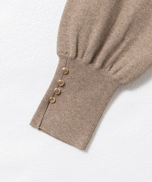 《手洗い可能》ラメ総針Vネックコクーンワンピース（ワンピース）｜NOLLEY'S Sophi（ノーリーズソフィ）