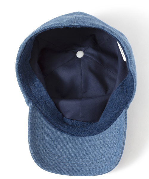 MILKFED.（ミルクフェド）の「EMBROIDERED BASEBALL CAP（キャップ/帽子）（キャップ・レディース・ホワイト/インディゴブルー・ONE SIZE）」の5枚目の写真