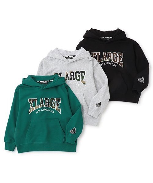 XLARGE KIDS（エクストララージキッズ）の「カモロゴパーカー（パーカー・キッズ・グリーン/ブラック/トップグレー・140cm/130cm/120cm/100cm/110cm/90cm/80ｃｍ）」の5枚目の写真