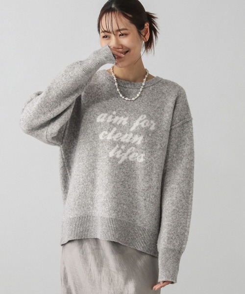 セール】フワフワHugmeロゴプルオーバー/147156（ニット/セーター