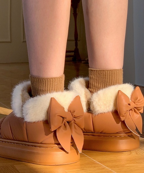 バッグリボンムートンブーツ（ブーツ）｜Vipoa（ヴィポア）の