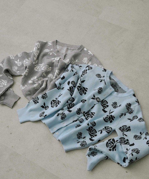 フラワージャガードニットカーディガン（カーディガン/ボレロ