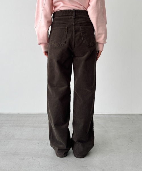 CANAL JEAN（キャナルジーン）の「El mar　コーデュロイストレートパンツ（その他パンツ・レディース・ブラウン/ネイビー/クリーム・SMALL/MEDIUM）」の12枚目の写真