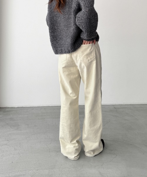 CANAL JEAN（キャナルジーン）の「El mar　コーデュロイストレートパンツ（その他パンツ・レディース・ブラウン/ネイビー/クリーム・SMALL/MEDIUM）」の18枚目の写真