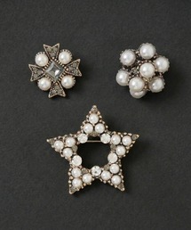 styiro（スタイロ）の「【人気アイテムランキング1位獲得！】アンティークビジューブローチセット（ブローチ/コサージュ）」