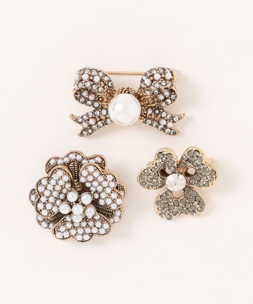 styiro（スタイロ）の「【人気アイテムランキング1位獲得！】アンティークビジューブローチセット（ブローチ/コサージュ・レディース・ゴールド系4/ゴールド系2/ゴールド系3/ゴールド/ゴールド系5/ゴールド系9/ゴールド系1/ゴールド系8/ゴールド系7/ゴールド系6・FREE）」の18枚目の写真