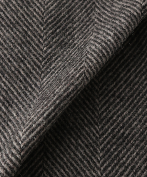 TWEED MILL（ツイードミル）の「TWEEDMILL / ツイードミル Lamds Wool Check Stole（マフラー・メンズ・サックスブルー/イエロー/ネイビー/ブラウン/ホワイト/ブルー/チャコールグレー/グレー・FREE）」の9枚目の写真