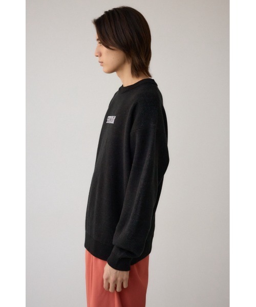 AZUL by moussy(アズールバイマウジー)の「ロゴジャガードニット(ニット/セーター・メンズ・ブラック/ブルー/グレー/ホワイト/ライム/ライトパープル・MEDIUM/LARGE)」の22枚目の写真