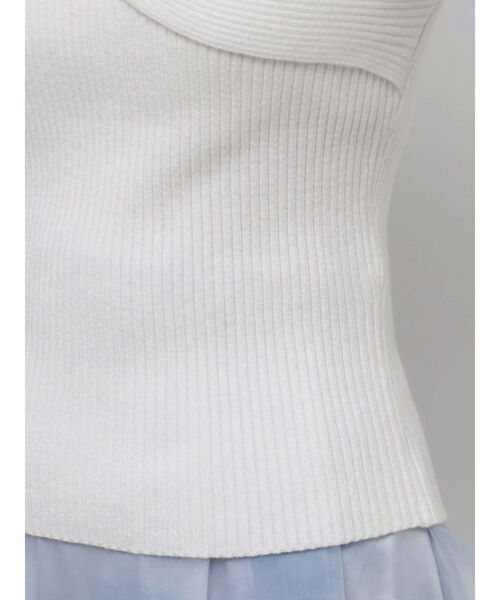 RESEXXY（リゼクシー）の「ツイストリボンニットトップス（ニット/セーター・レディース・ブラック/ピンク/ホワイト・FREE）」の19枚目の写真