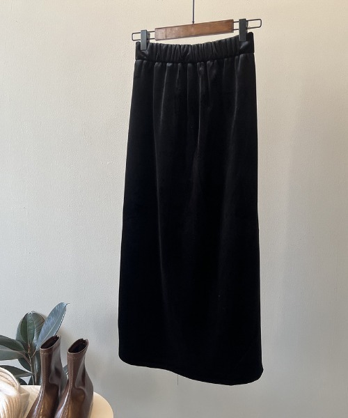 バックスリット起毛ナロースカート（スカート）｜Alum'（アルム）