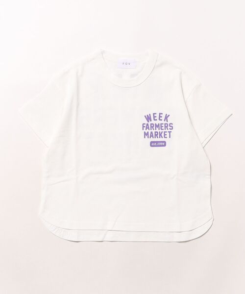FOV(フォブ)の「FOV/フォブ WEEK 6分袖Tシャツ(Tシャツ/カットソー・キッズ・ブラック/ホワイト系その他2/ホワイト・M/L/XL/S)」の11枚目の写真