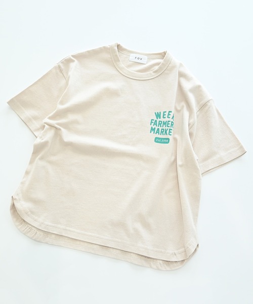 FOV(フォブ)の「FOV/フォブ WEEK 6分袖Tシャツ(Tシャツ/カットソー・キッズ・ブラック/ホワイト系その他2/ホワイト・M/L/XL/S)」の5枚目の写真