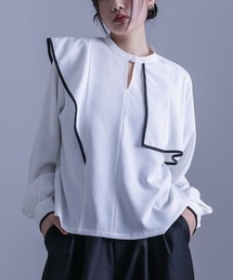 kOhAKU | 『フリルヨークデザインシャツ』(シャツ/ブラウス)
