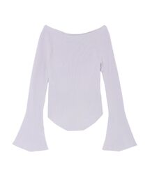 LAGUNAMOON | アシンメトリードレープフレアスリーブニット(ニット/セーター)