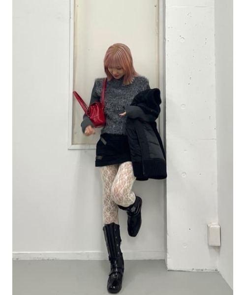 LAGUA GEM（ラグアジェム）の「ENAMEL BELT MIDDLE ブーツ（ブーツ・レディース・ブラウン/ブラック・SMALL/LARGE/MEDIUM）」の20枚目の写真