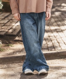 mp13215-Half Easy Wide Denim Pants ワイドデニムパンツ