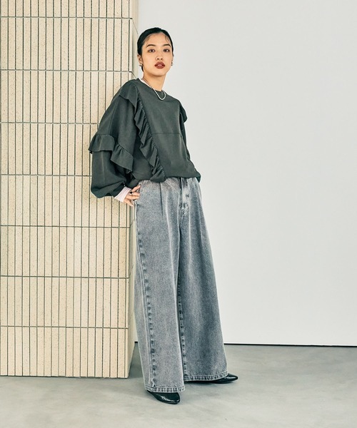 ❇きゅう❇ LEPSIM（レプシィム）の「タックデニムパンツ 242487（デニムパンツ