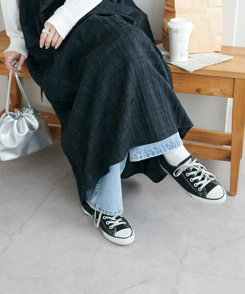 FRANCO FERRARO ジャガード ワンピース コート SALE】2way Cut Fringe Jacquard Maxidresses