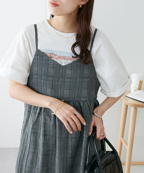 FRANCO FERRARO ジャガード ワンピース コート SALE】2way Cut Fringe Jacquard Maxidresses