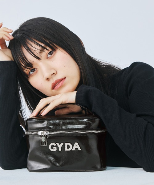 セール】GYDA(ジェイダ) バニティポーチ GY-P293 ラインストーンロゴ