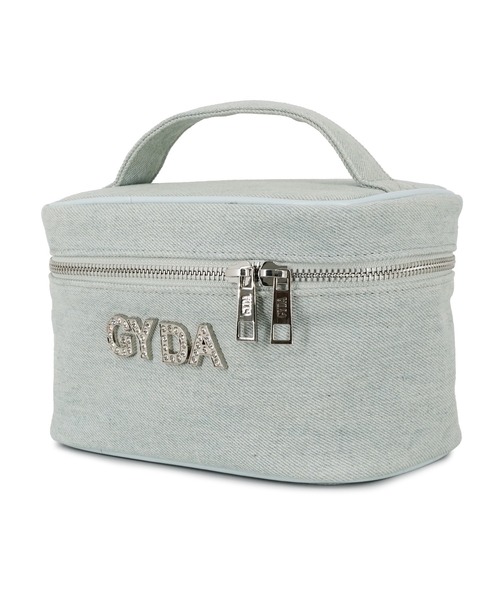 GYDA（ジェイダ）の「GYDA(ジェイダ) バニティポーチ GY-P293 ラインストーンロゴ（ポーチ・レディース・ライトブルー/アイボリー/ブラック/ブルー・FREE）」の14枚目の写真