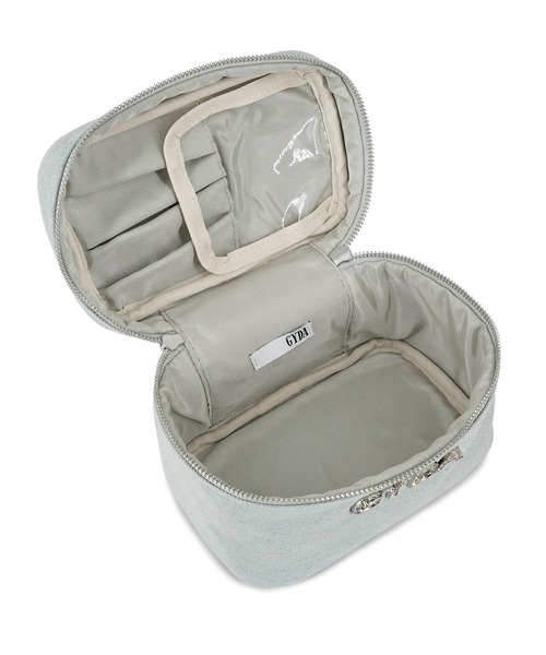 GYDA（ジェイダ）の「GYDA(ジェイダ) バニティポーチ GY-P293 ラインストーンロゴ（ポーチ・レディース・ライトブルー/アイボリー/ブラック/ブルー・FREE）」の17枚目の写真