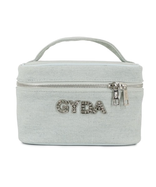 GYDA（ジェイダ）の「GYDA(ジェイダ) バニティポーチ GY-P293 ラインストーンロゴ（ポーチ・レディース・ライトブルー/アイボリー/ブラック/ブルー・FREE）」の13枚目の写真