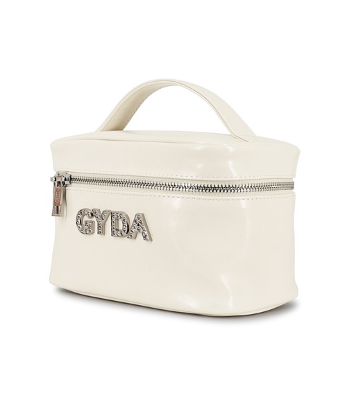 GYDA（ジェイダ）の「GYDA(ジェイダ) バニティポーチ GY-P293 ラインストーンロゴ（ポーチ・レディース・ライトブルー/アイボリー/ブラック/ブルー・FREE）」の6枚目の写真