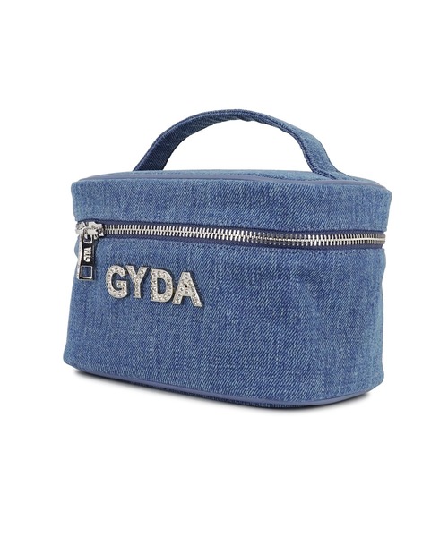 GYDA（ジェイダ）の「GYDA(ジェイダ) バニティポーチ GY-P293 ラインストーンロゴ（ポーチ・レディース・ライトブルー/アイボリー/ブラック/ブルー・FREE）」の19枚目の写真