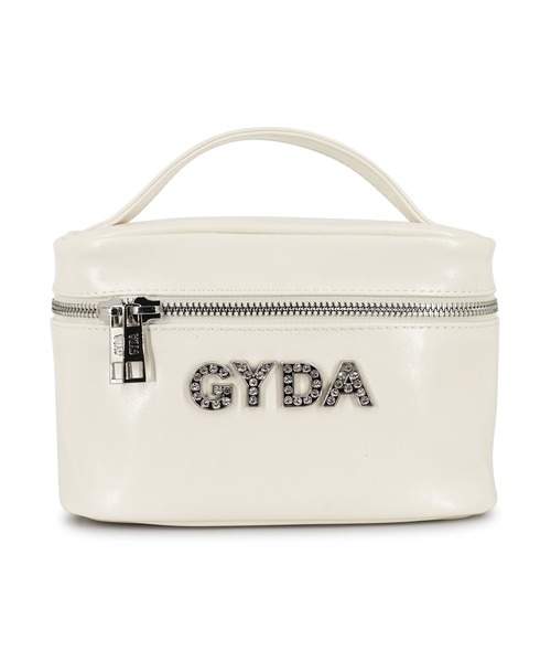 GYDA（ジェイダ）の「GYDA(ジェイダ) バニティポーチ GY-P293 ラインストーンロゴ（ポーチ・レディース・ライトブルー/アイボリー/ブラック/ブルー・FREE）」の5枚目の写真