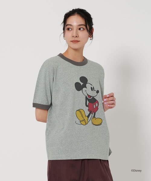 TODAYFUL リンガーTグレー Tシャツ タグ付き shesame（シーセム）の「リンガープリントTシャツ（Tシャツ