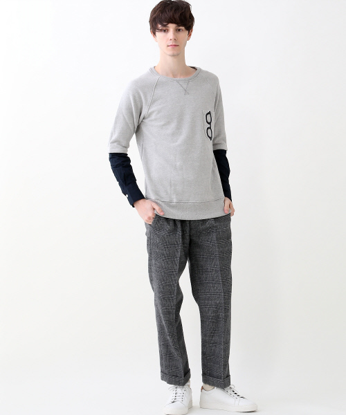 ABAHOUSE（アバハウス）の「【セットアップ対応】ウールビーバーワイドパンツ（その他パンツ・メンズ・グレー/チャコールグレー/カーキ・1/2/3）」の6枚目の写真