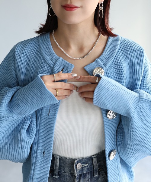 Riberry(リベリー)の「ハーフパールデザインネックレス(ネックレス・レディース・シルバー/ゴールド・FREE)」の13枚目の写真