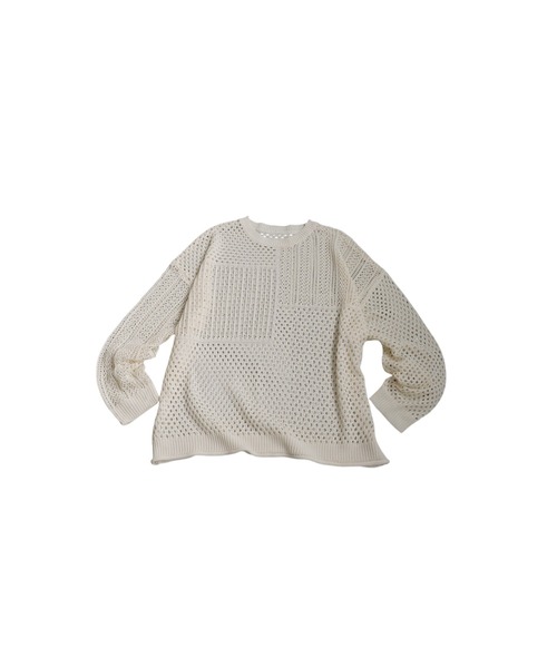 【aaa】nknit ンニット　サマーニット⭐︎ 透かし編みサマーニット（ニット/セーター）｜antiqua